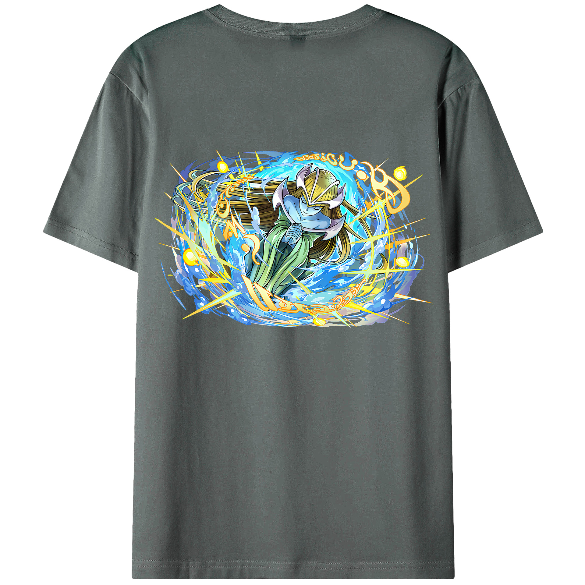 （画像用） 遊☆戯☆王 Yu-Gi-Oh! 綿100％ メンズ半袖Tシャツ（バックプリント） 通気性